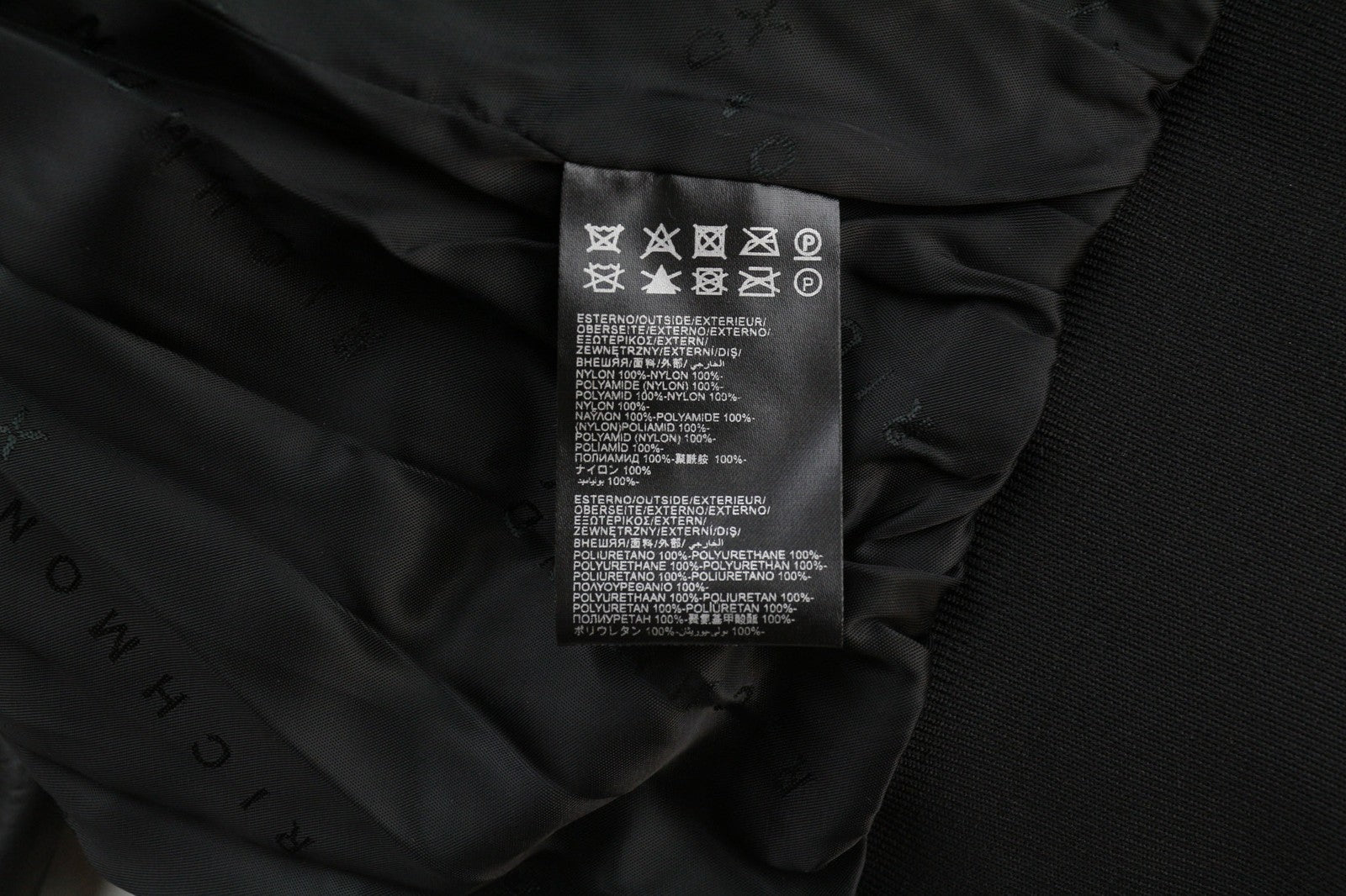 RICHMOND moteriška bomber striukė S juoda vaškuota lengva logotipu kišenės laisvalaikio stiliaus 