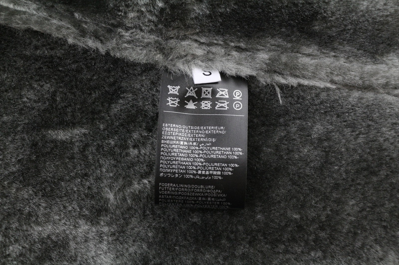 RICHMOND UWA23121GB moteriška striukė su diržu S, dirbtinio kailio, dirbtinės odos, pilka 