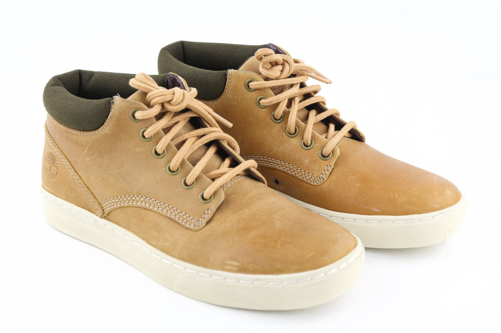 TIMBERLAND A1JU1 vyriški rudi odiniai aulinukai, EU40, UK6.5, suvarstomi migdolų nosimi, iki kulkšnies. 