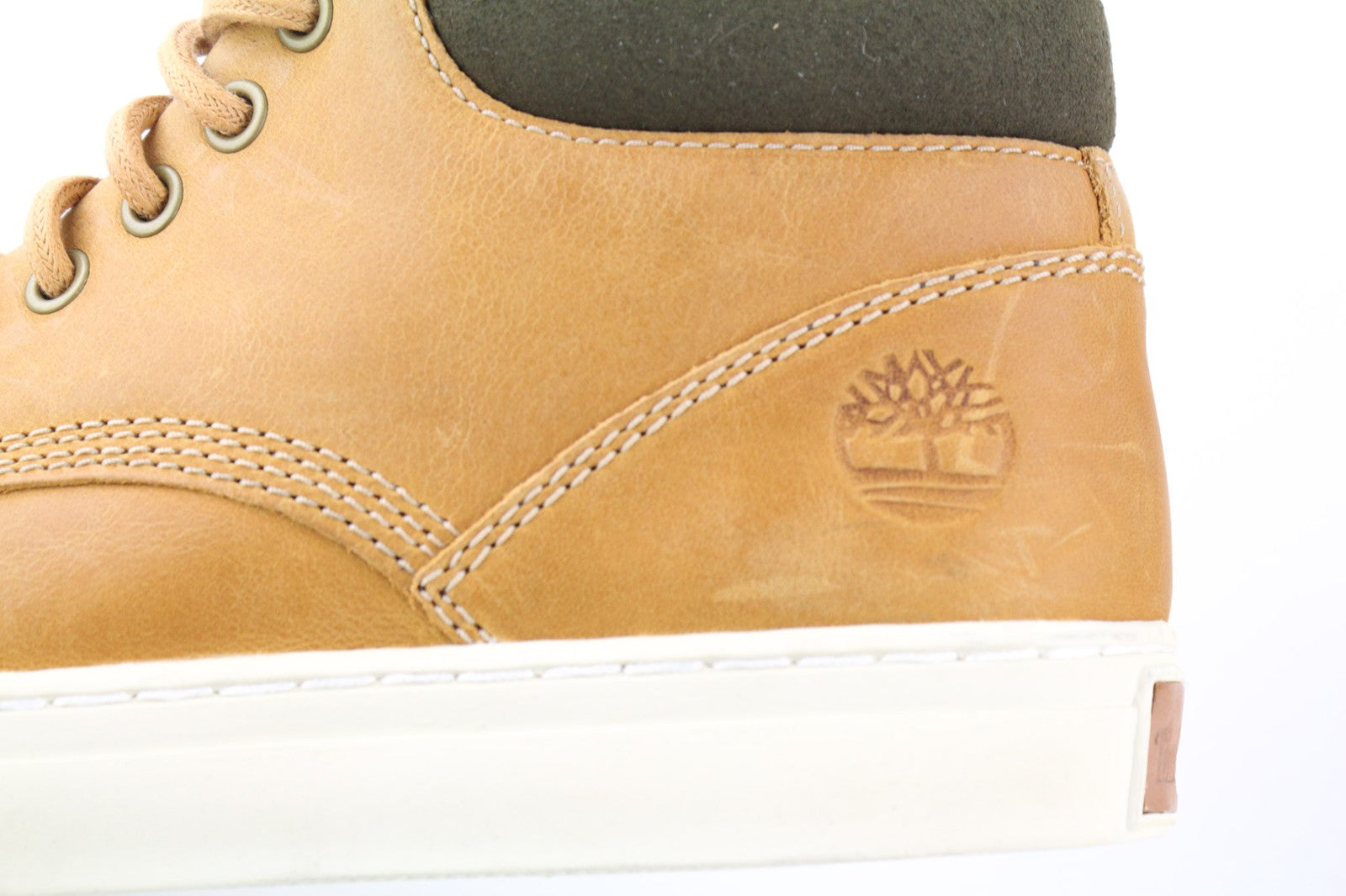 TIMBERLAND A1JU1 vyriški rudi odiniai aulinukai, EU40, UK6.5, suvarstomi migdolų nosimi, iki kulkšnies. 