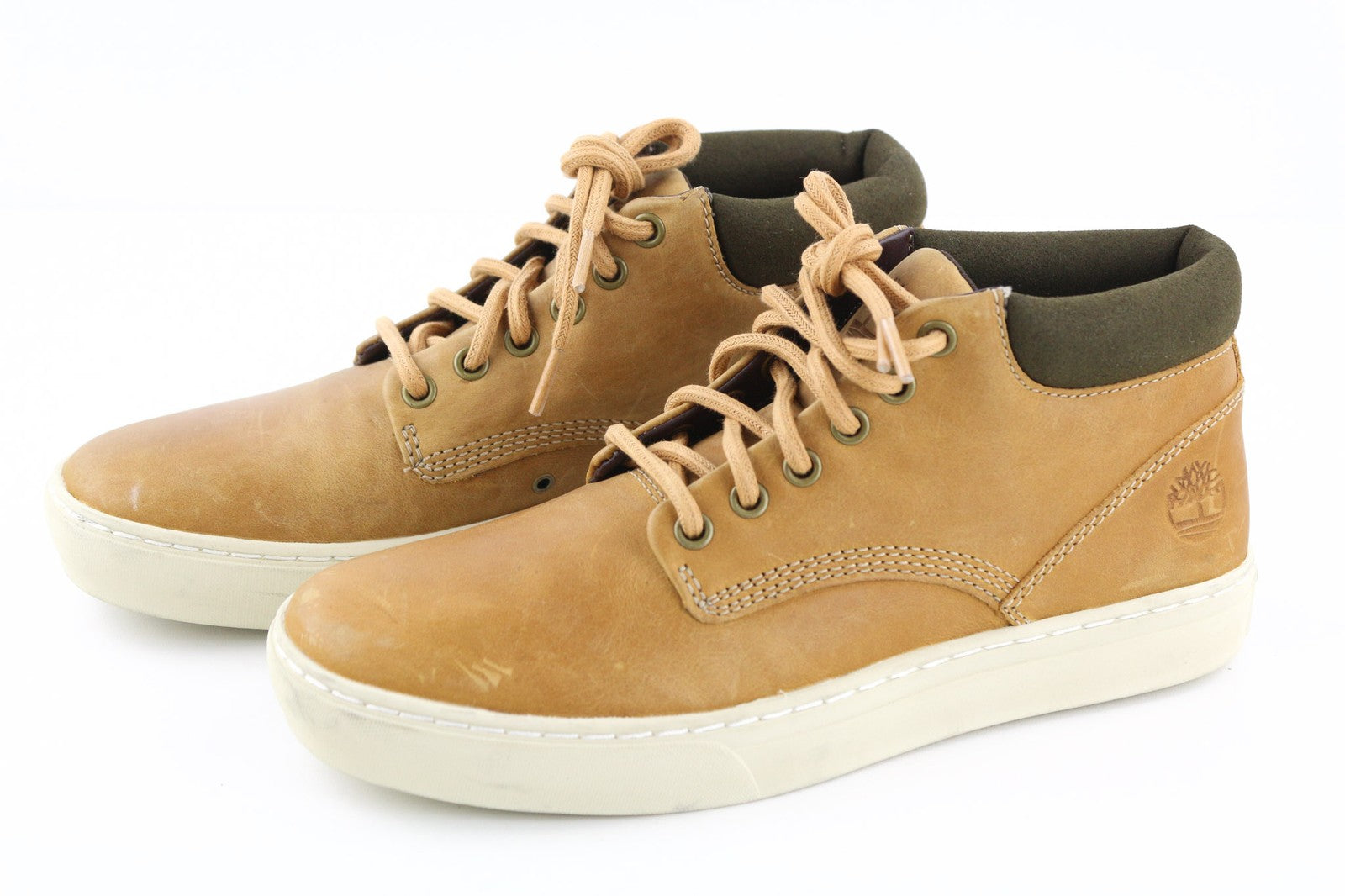 TIMBERLAND A1JU1 vyriški rudi odiniai aulinukai, EU40, UK6.5, suvarstomi migdolų nosimi, iki kulkšnies. 