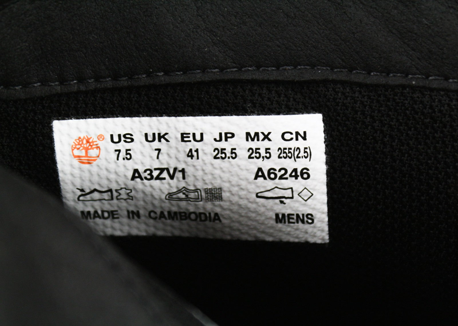 TIMBERLAND A3ZV1 vyriški odiniai batai EU41 UK7 vandeniui atsparūs migdolų formos nosys ReBOTL 