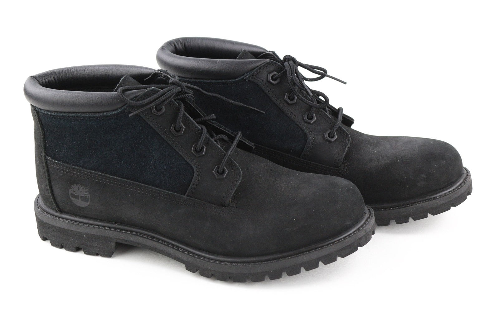 TIMBERLAND A1R2M moteriški juodi odiniai aulinukai EU40 UK7 Ortholite su raišteliais ant kulkšnies 