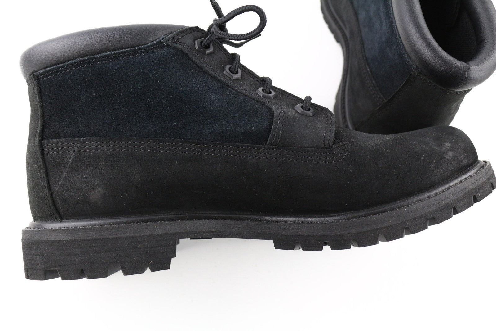 TIMBERLAND A1R2M moteriški juodi odiniai aulinukai EU40 UK7 Ortholite su raišteliais ant kulkšnies 