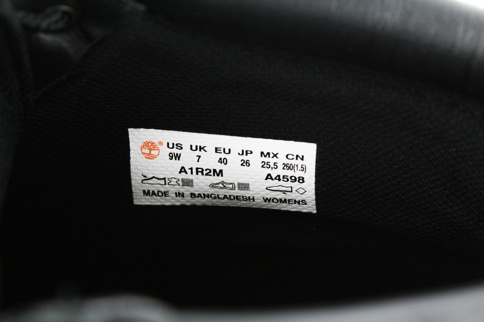 TIMBERLAND A1R2M moteriški juodi odiniai aulinukai EU40 UK7 Ortholite su raišteliais ant kulkšnies 