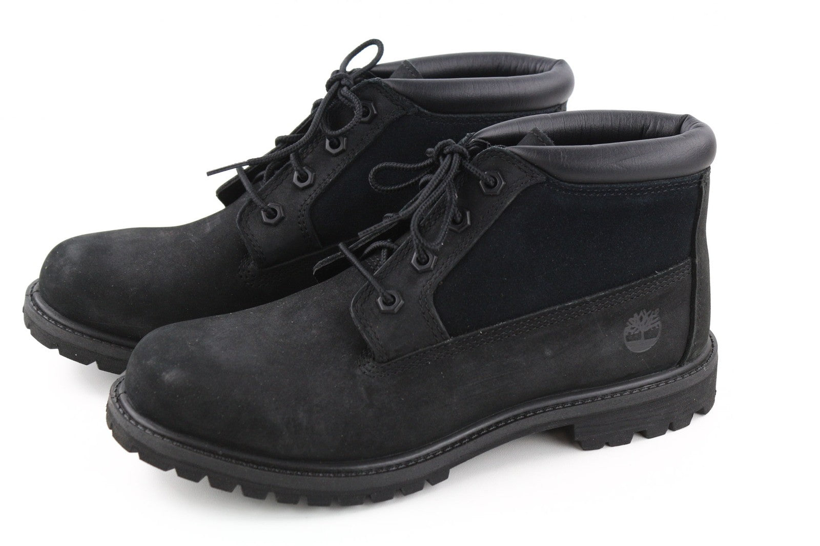 TIMBERLAND A1R2M moteriški juodi odiniai aulinukai EU40 UK7 Ortholite su raišteliais ant kulkšnies 