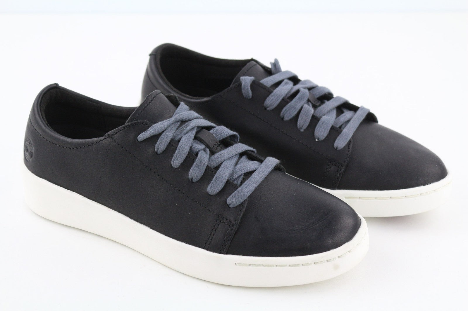 TIMBERLAND moteriški sportbačiai EU37.5 UK4.5 juodi odiniai apvalios nosies užsegimai su raišteliais ReBOTL 