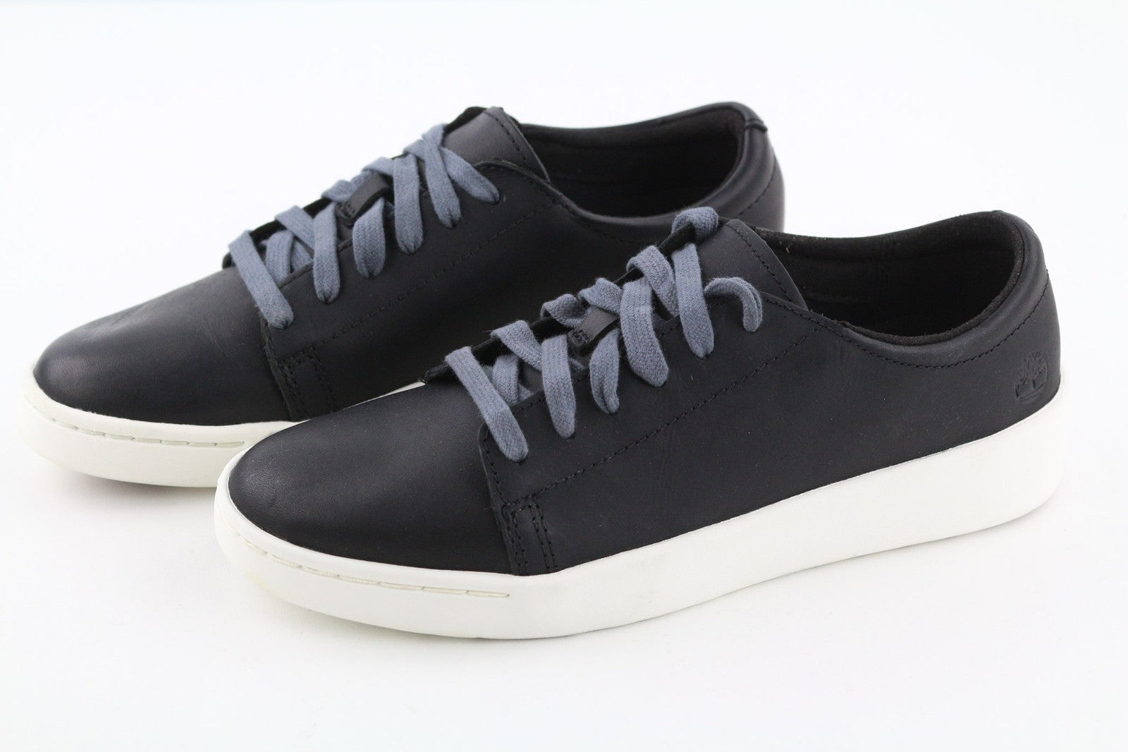 TIMBERLAND moteriški sportbačiai EU37.5 UK4.5 juodi odiniai apvalios nosies užsegimai su raišteliais ReBOTL 