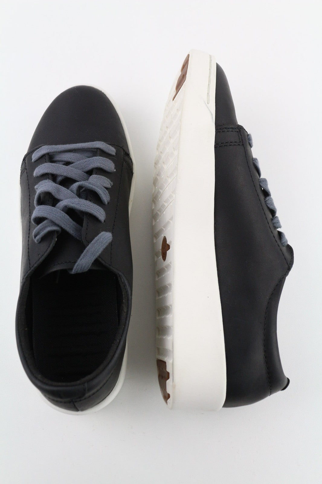 TIMBERLAND moteriški sportbačiai EU37.5 UK4.5 juodi odiniai apvalios nosies užsegimai su raišteliais ReBOTL 