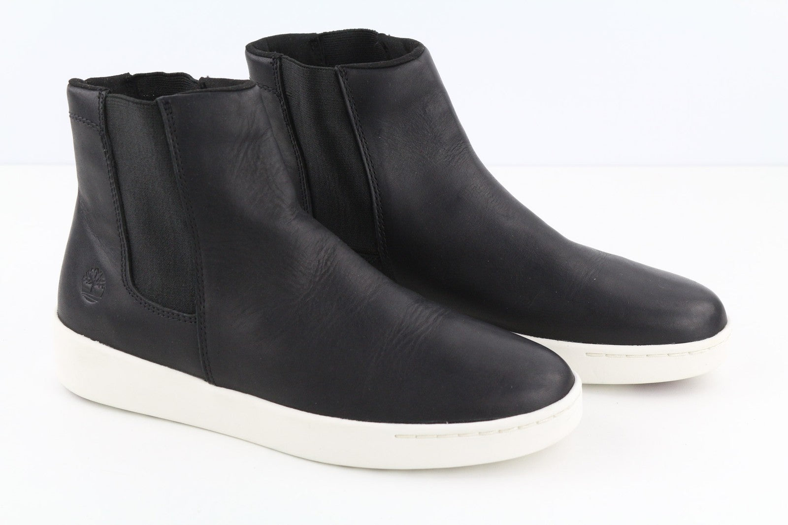 TIMBERLAND A2FUS moteriški juodi odiniai aulinukai su vidutinio aukščio pamušalu, EU40, UK7, migdolų nosimi, ReBOTL 