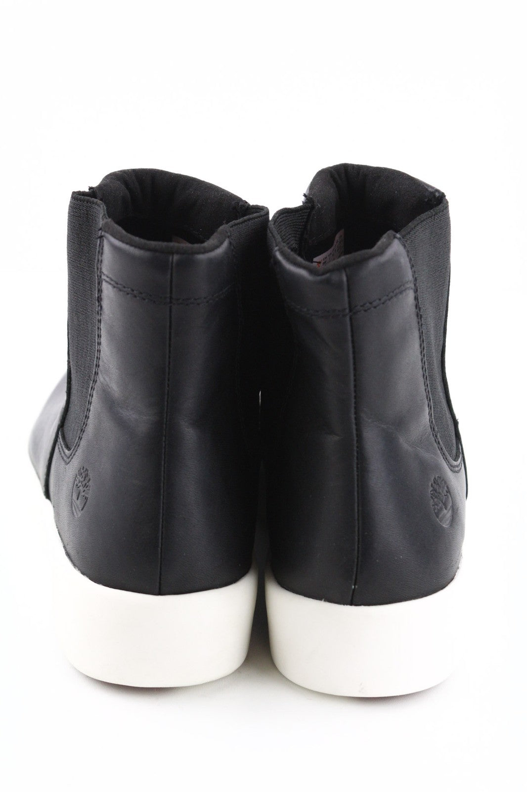 TIMBERLAND A2FUS moteriški juodi odiniai aulinukai su vidutinio aukščio pamušalu, EU40, UK7, migdolų nosimi, ReBOTL 