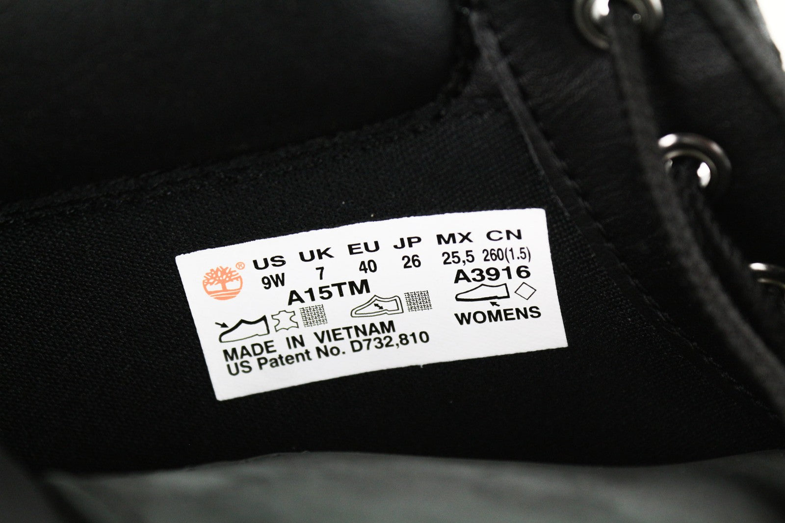 TIMBERLAND A15TM moteriški odiniai batai EU40 UK7 juodi „Ortholite“ logotipas „Sensorflex“ 