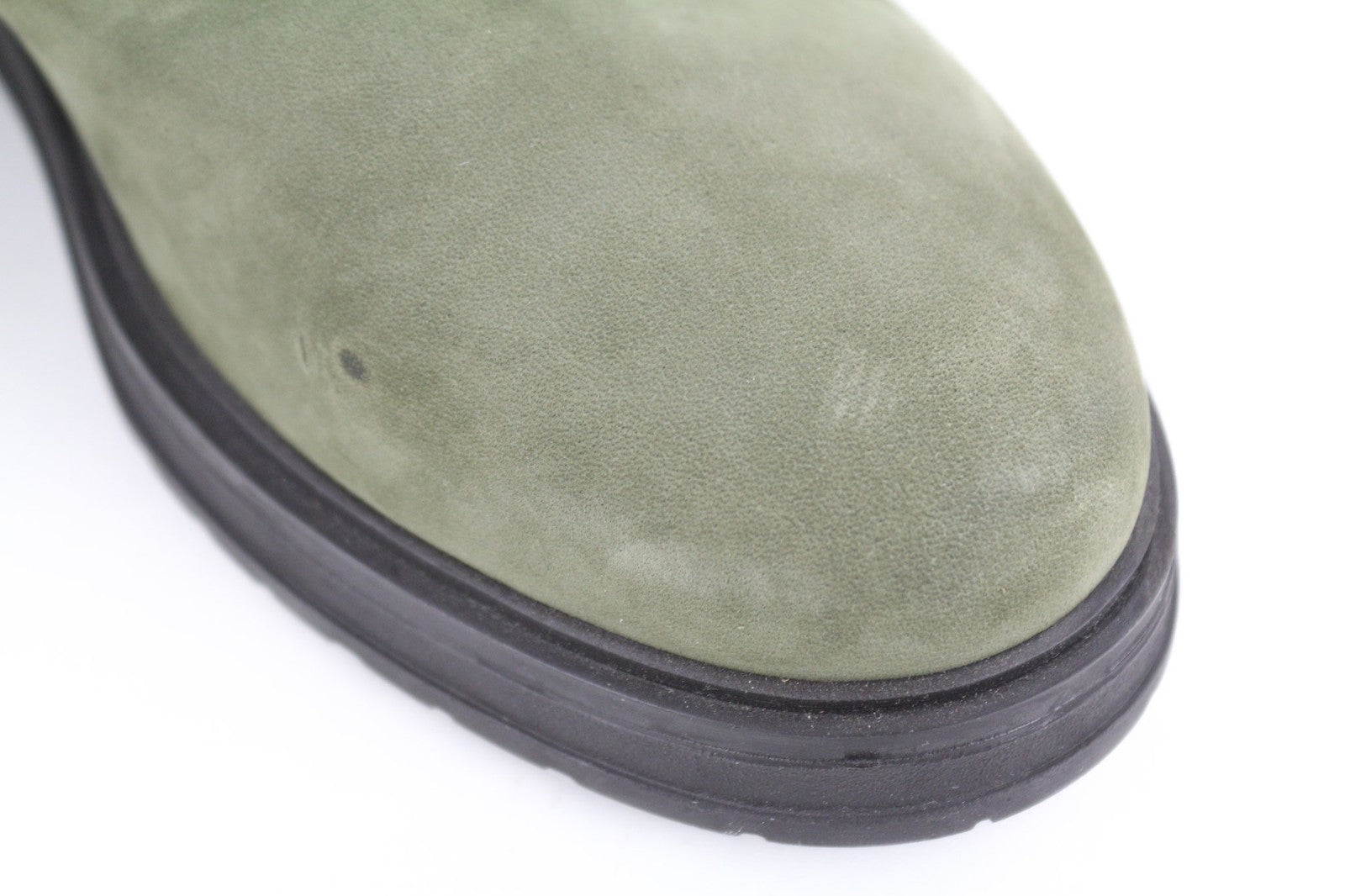 TIMBERLAND moteriški alyvuogių žali aulinukai „Chelsea“ EU38 UK5 odiniai migdolų nosys iki kulkšnies 