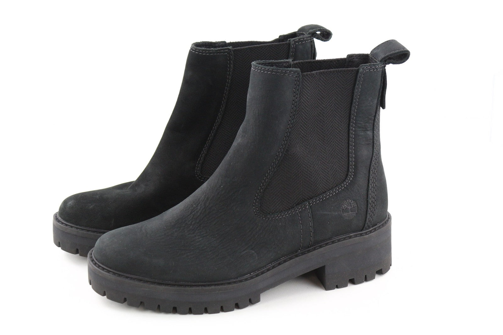 TIMBERLAND A1J66 moteriški juodi aulinukai „Chelsea“ EU38 UK5 odiniai migdolų formos noselės 