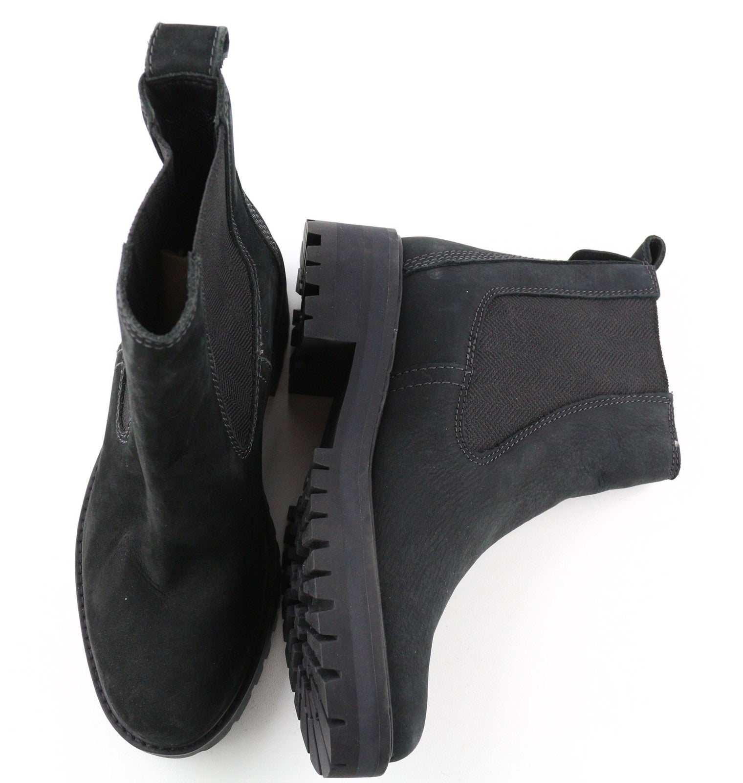 TIMBERLAND A1J66 moteriški juodi aulinukai „Chelsea“ EU38 UK5 odiniai migdolų formos noselės 