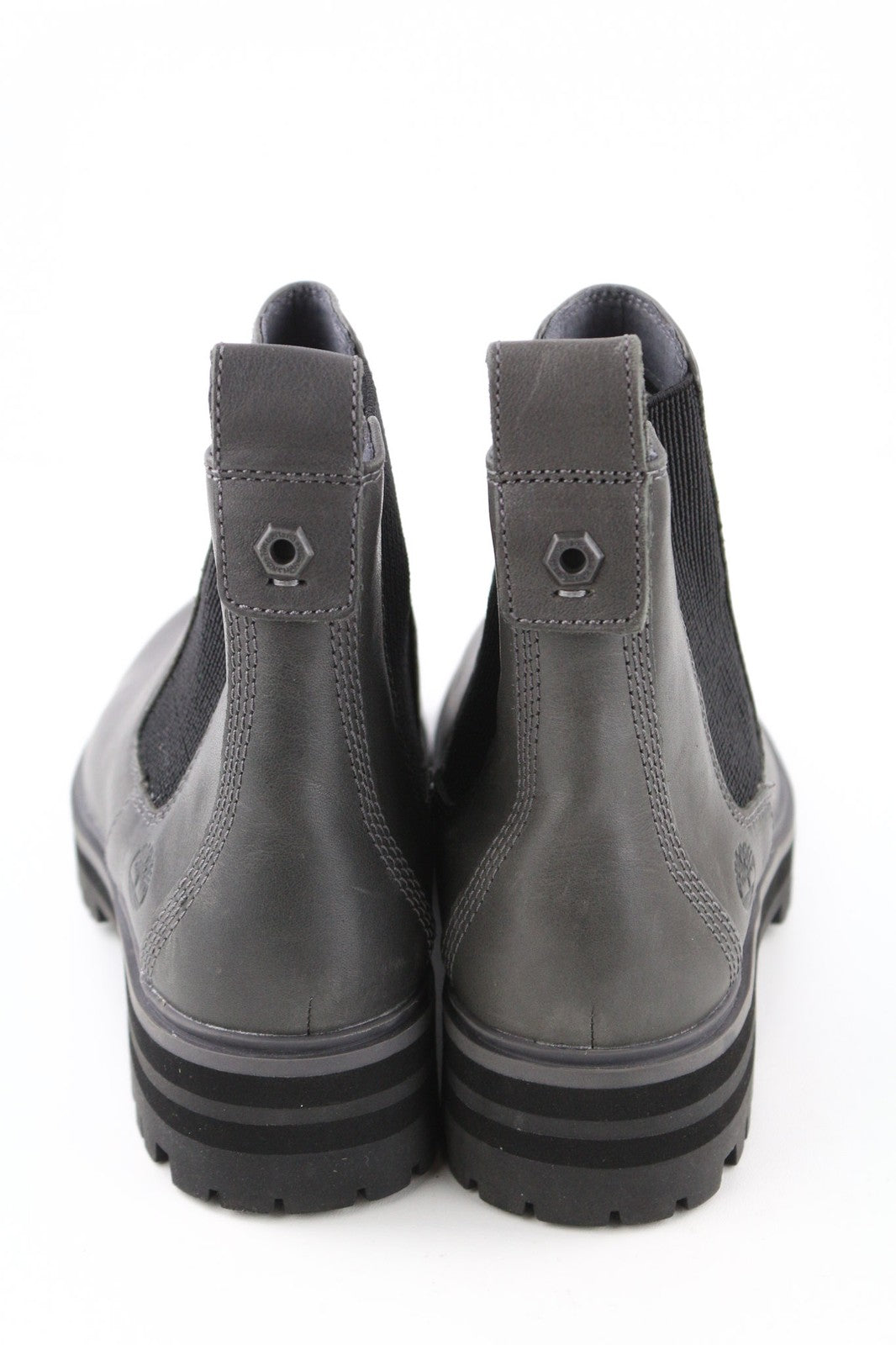 TIMBERLAND A2DY3 moteriški aulinukai „Chelsea“ EU38 UK5 pilkos odos migdolų formos nosys guminės nosies 