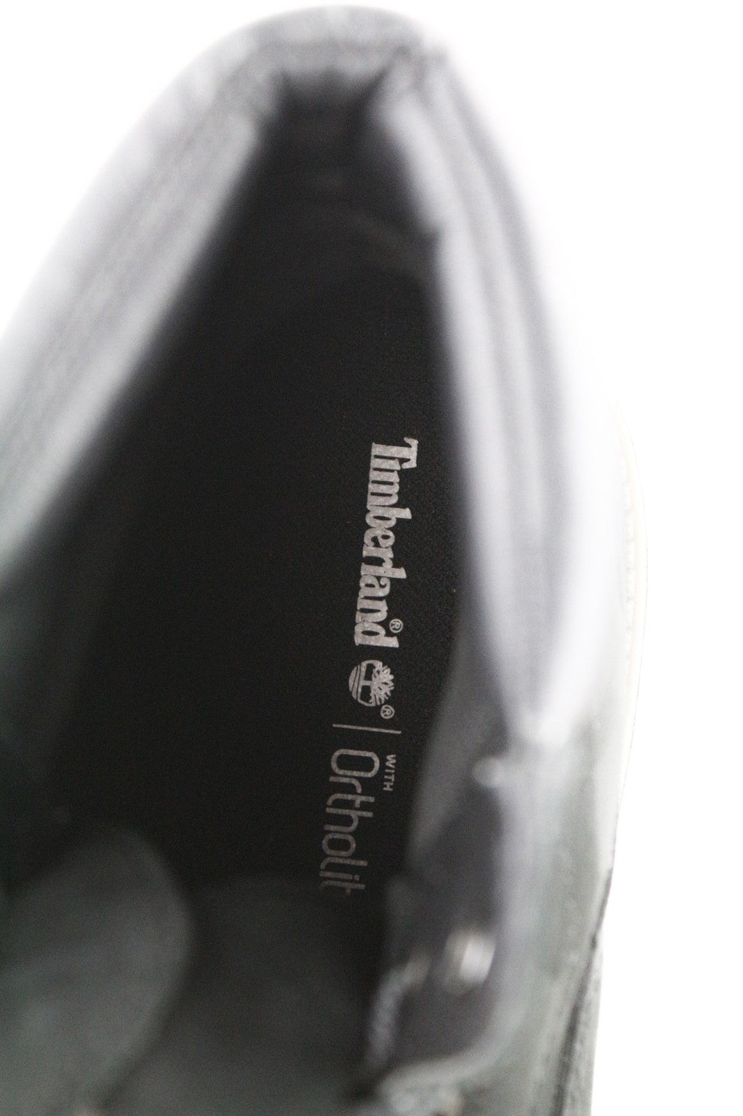 TIMBERLAND moteriški juodi odiniai aulinukai EU40 UK7 suvarstomi migdolų formos nosimi „Ortholite“ 