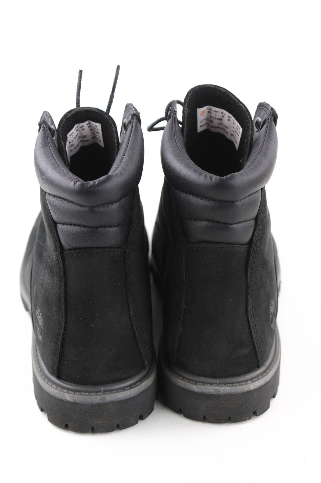 TIMBERLAND moteriški juodi odiniai aulinukai EU40 UK7 suvarstomi migdolų formos nosimi „Ortholite“ 