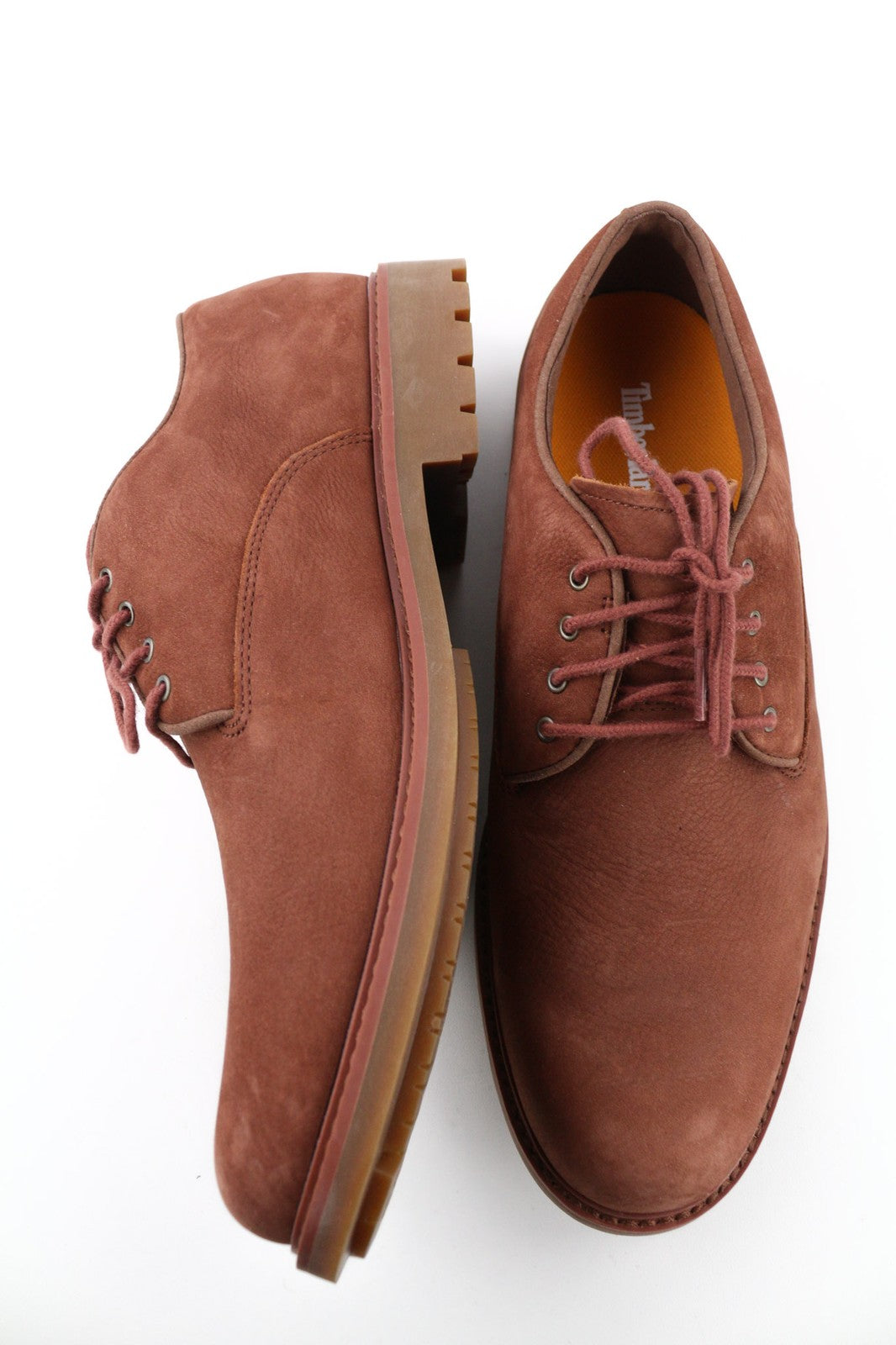 TIMBERLAND A2GTV vyriški batai EU43 UK8.5 rudi odiniai su raišteliais, žemakulniai, migdolų nosimi. 