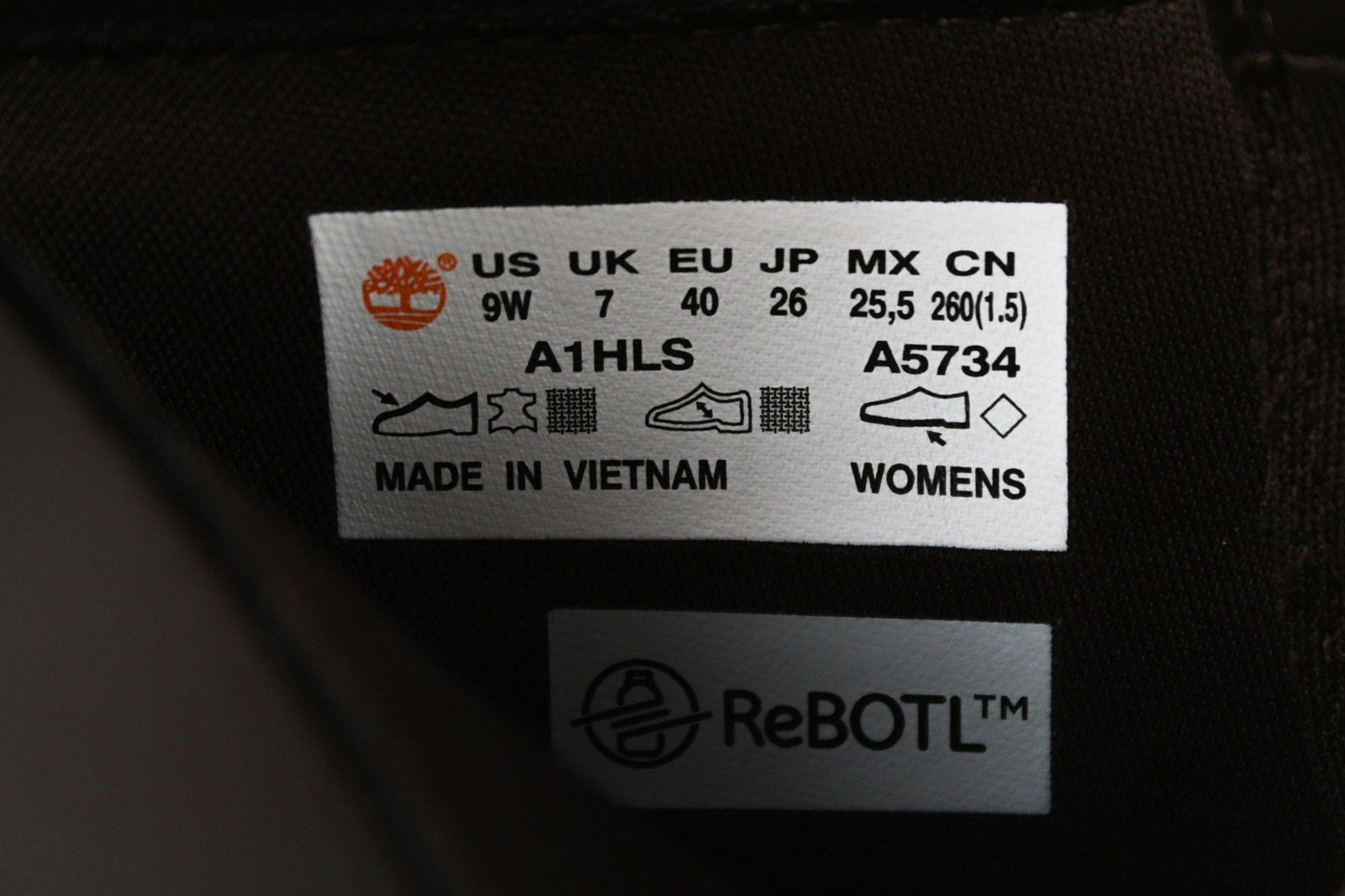 TIMBERLAND A1HLS moteriški aulinukai su kulniuku EU40 UK7 rudi „Allington“ odiniai „Ortholite“ 