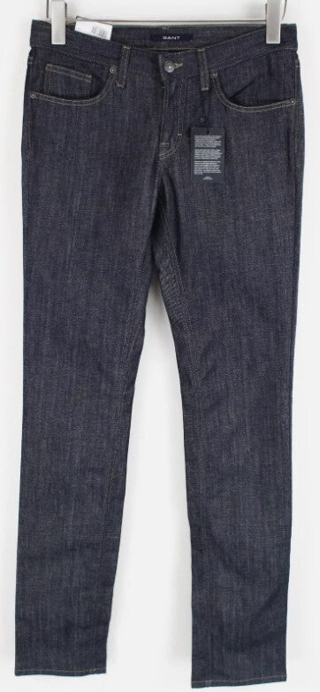 GANT Nelly Women Jeans W29/L34 Blue Regular  Stretchy Low Waist Zip Fly Narrow
