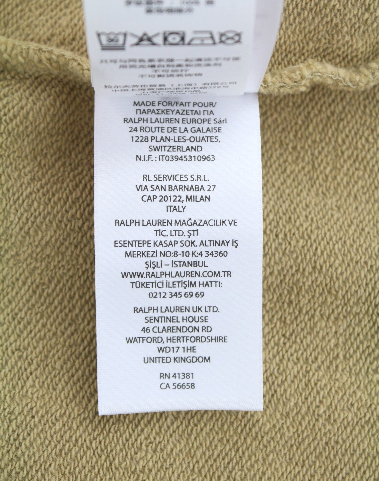 RALPH LAUREN Classics vyriški chaki spalvos megztiniai, 2XL dydžio, polo marškinėliai su puse užtrauktuko, RRP199 