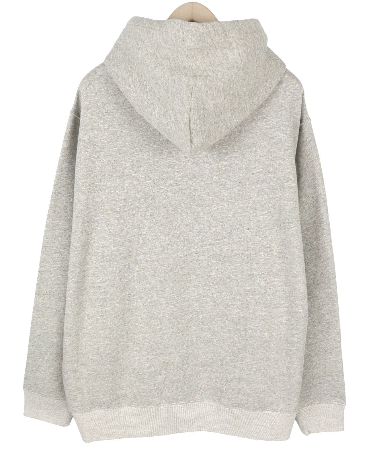 RALPH LAUREN vyriškas džemperis su gobtuvu (2XL), pilkas melanžas, kengūros kišenė, megztinis su logotipu, RRP299 