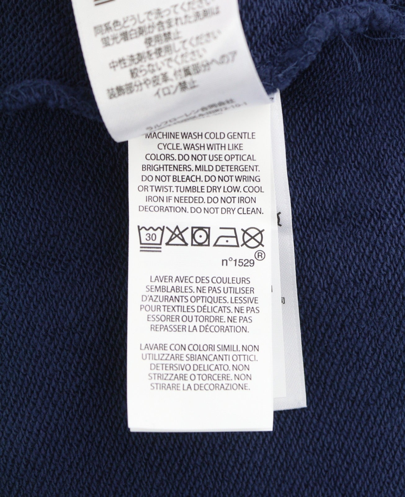 RALPH LAUREN Classics Navy vyriškas džemperis su gobtuvu XL dydžio megztinis su kengūros kišene ir gobtuvu 