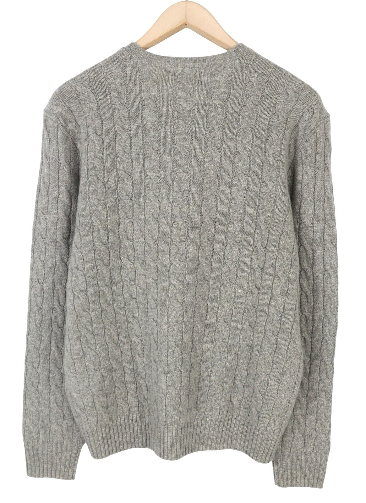 RALPH LAUREN Classics megztinis vyrams, pilkas melanžas, vilnonis kašmyras, RRP225 