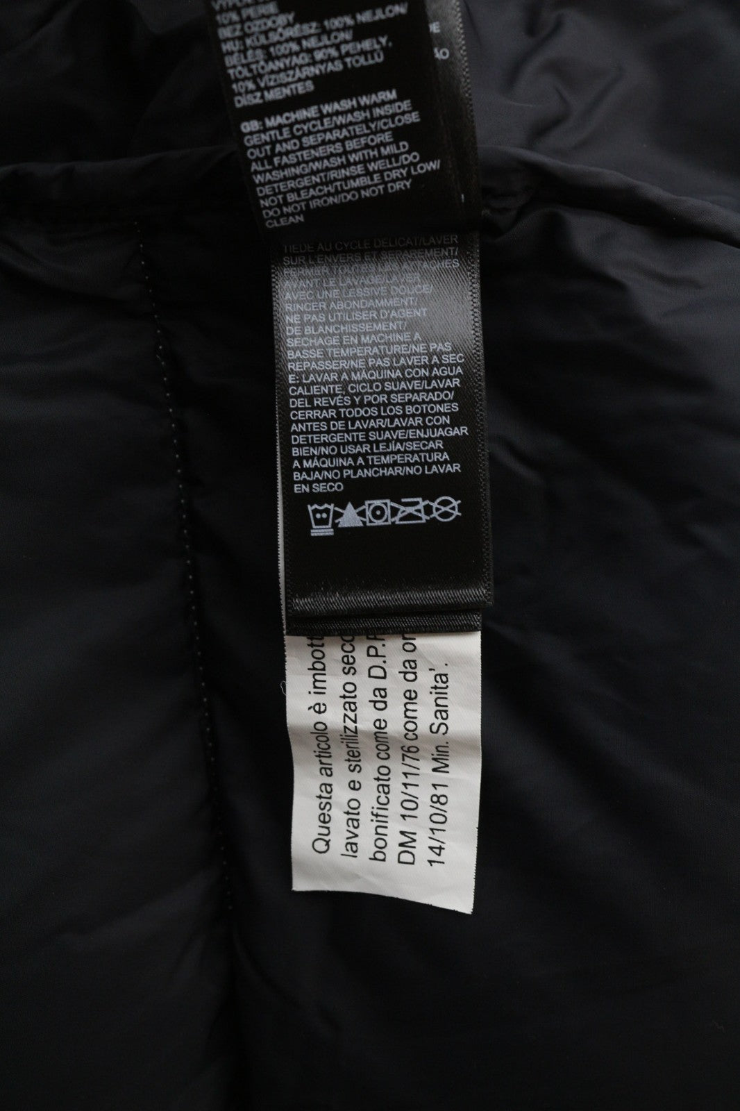 THE NORTH FACE 1996 Retro Nuptse Men's S Black Puffer Jacket 700 Down Lined