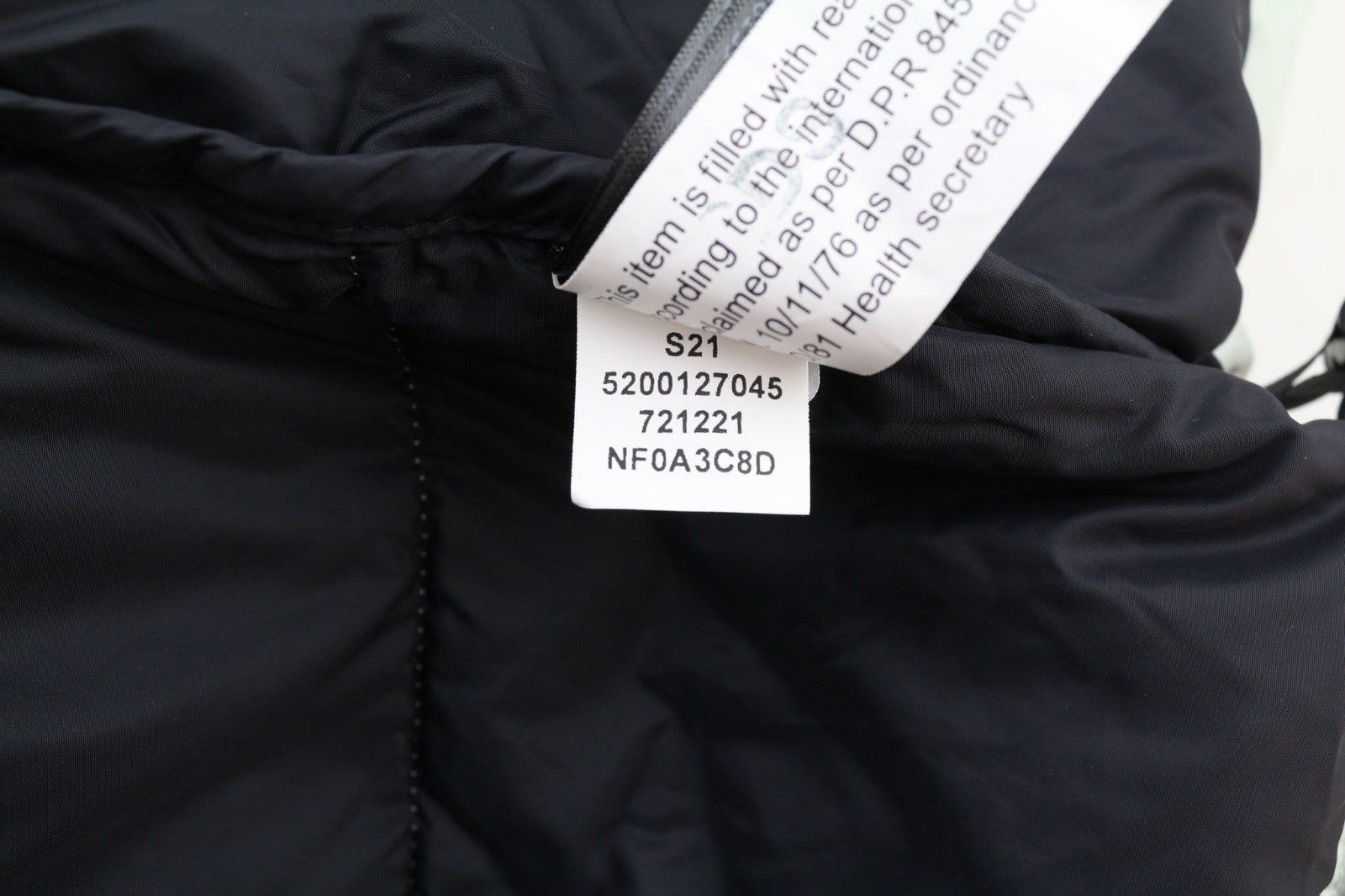 THE NORTH FACE 1996 Retro Nuptse Men's S Black Puffer Jacket 700 Down Lined