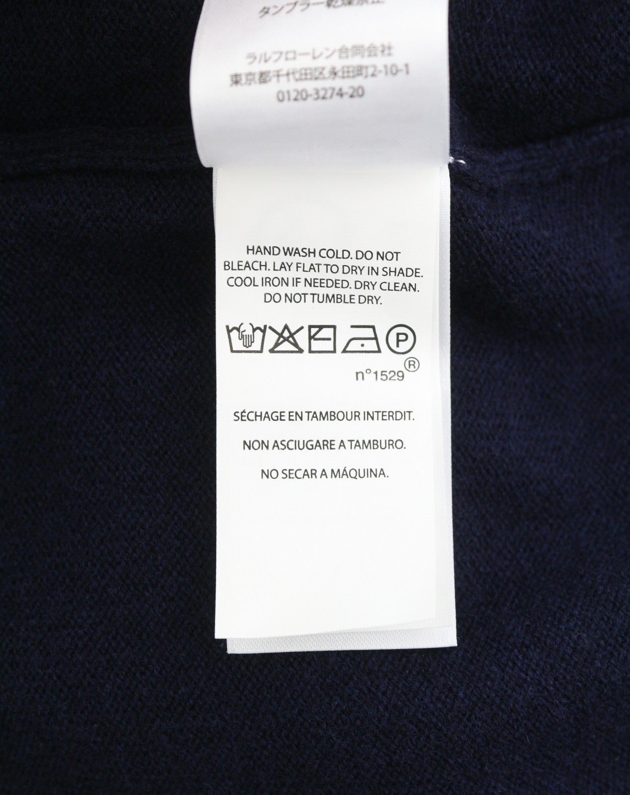 RALPH LAUREN vyriškas megztinis S tamsiai mėlynas vilnonis aptemptas megztinis apvalia kaklo iškirpte RRP219 