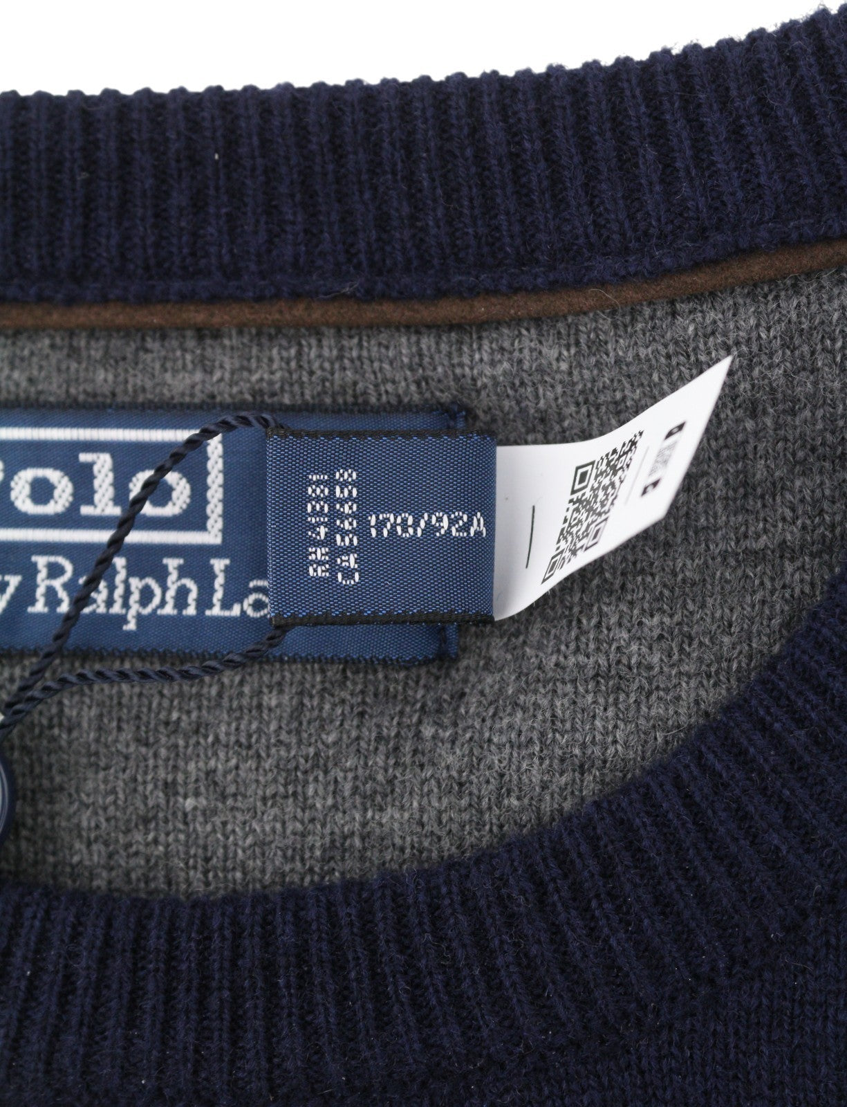 RALPH LAUREN vyriškas megztinis S tamsiai mėlynas vilnonis aptemptas megztinis apvalia kaklo iškirpte RRP219 