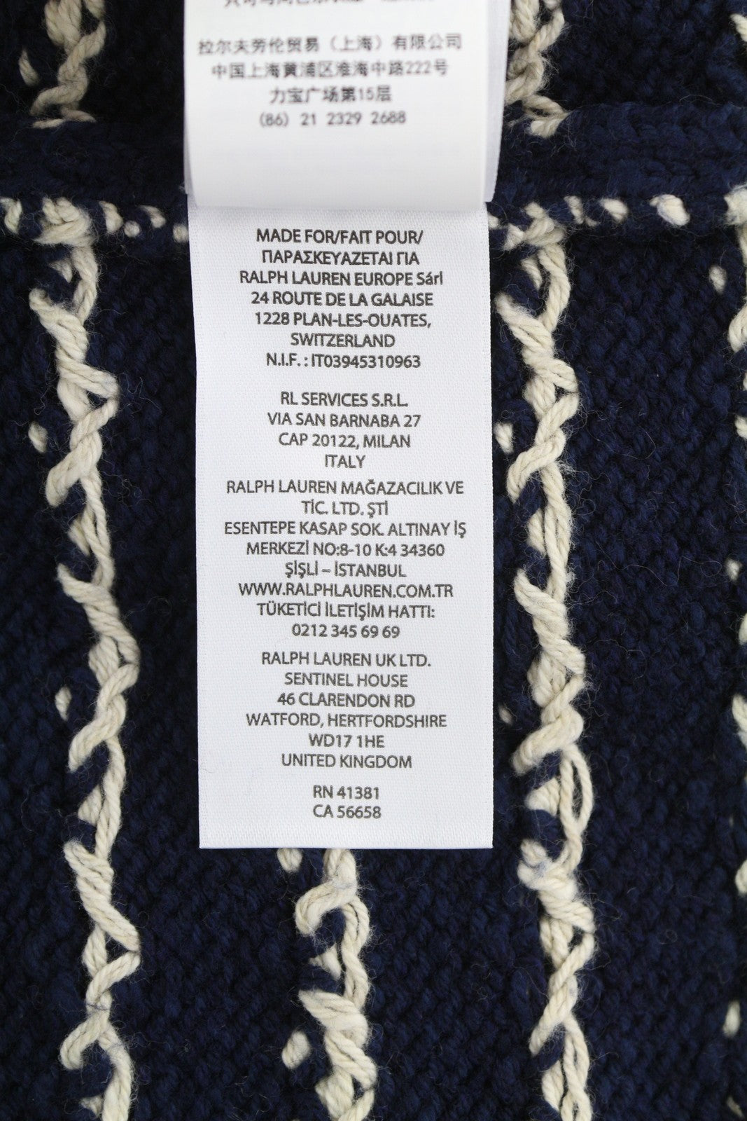 RALPH LAUREN vyriškas megztinis M tamsiai mėlynas kašmyro mišinio aptemptas megztinis RRP299 