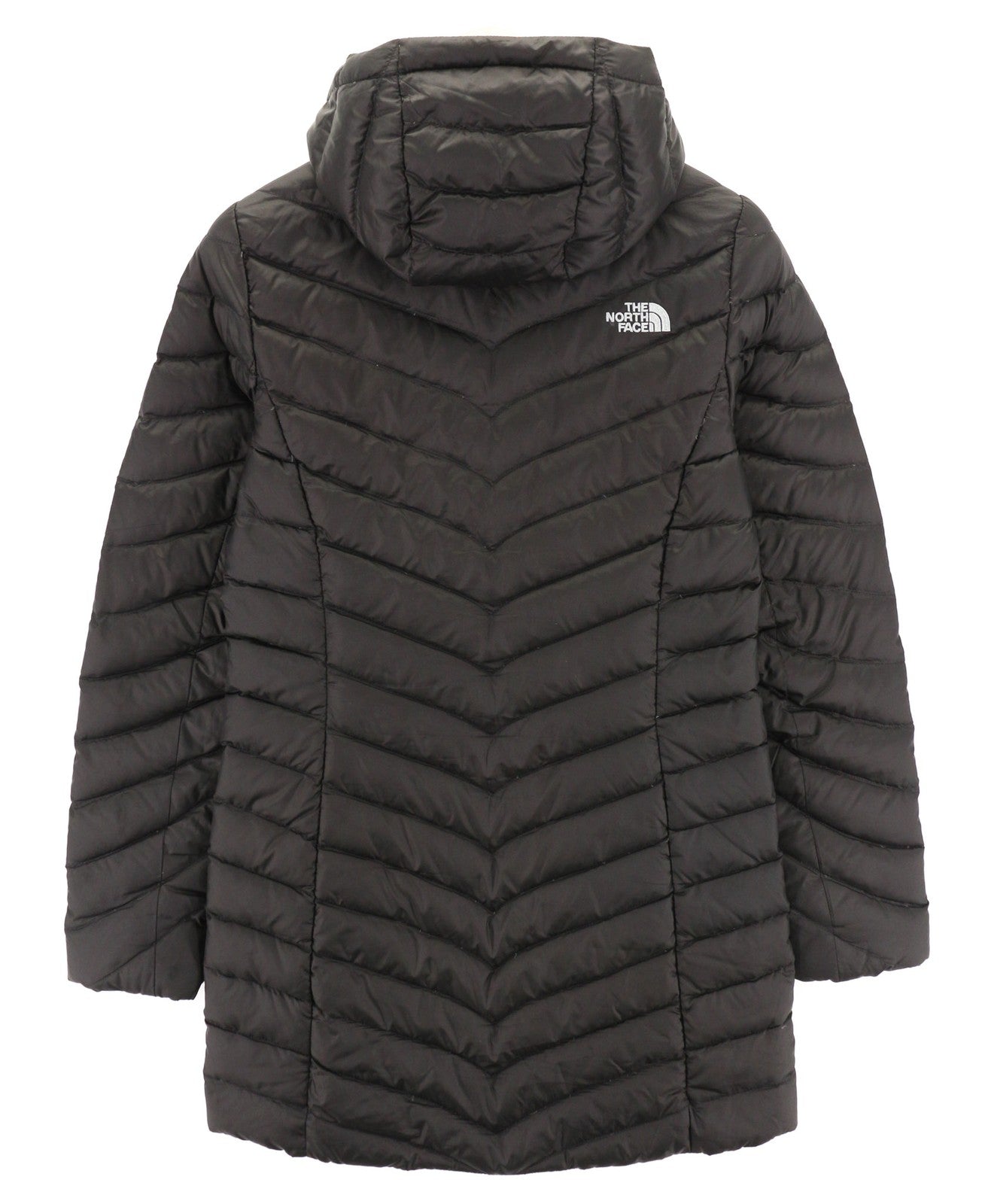 „THE NORTH FACE Trevail“ moteriška pūkinė striukė su dygsniuotu pamušalu, juoda S dydis, 800 pūkinė 