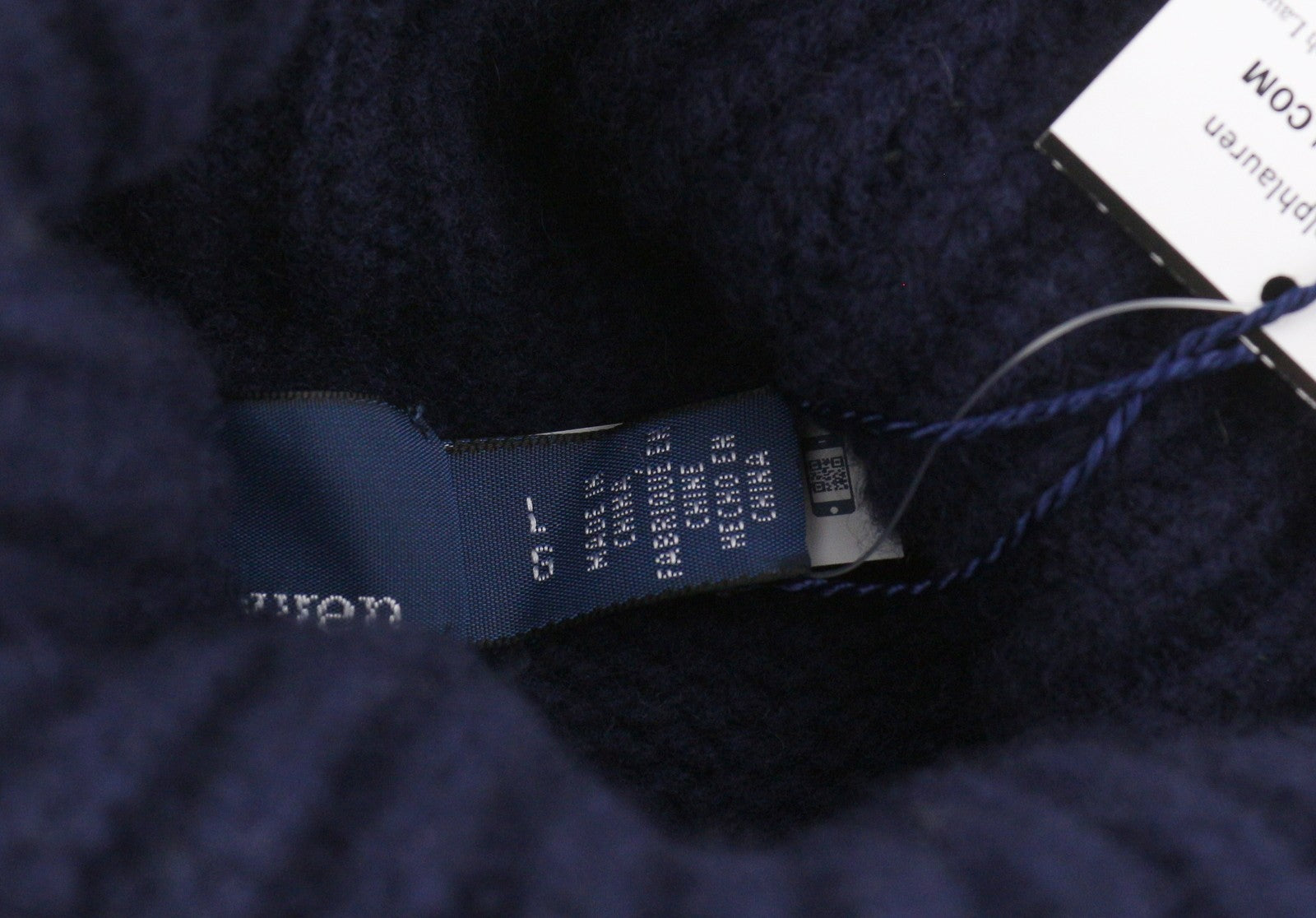 RALPH LAUREN Echo megztinis vyrams, L dydžio, mėlynas, vilnonis, kašmyro, tamprus megztinis, RRP399 