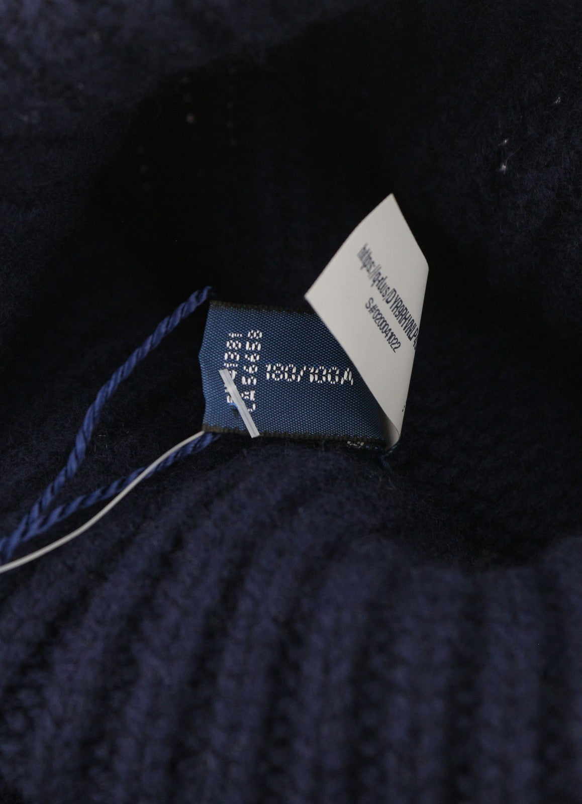 RALPH LAUREN Echo megztinis vyrams, L dydžio, mėlynas, vilnonis, kašmyro, tamprus megztinis, RRP399 