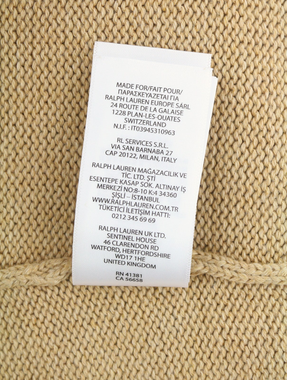 RALPH LAUREN klasikinis megztinis vyrams, XL dydžio, rudas melanžas, su puse užtrauktuko apykakle, RRP239 