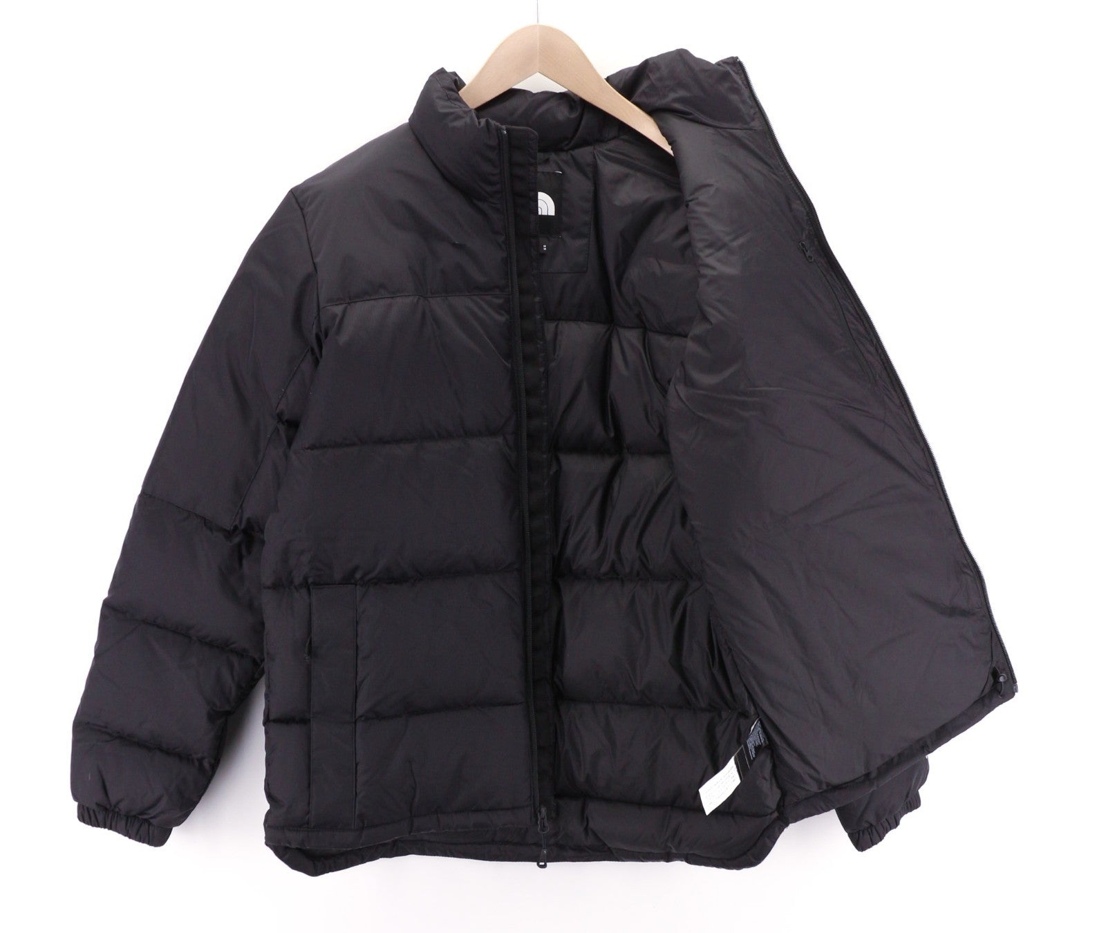 „THE NORTH FACE Diablo Down“ vyriška juoda dygsniuota pūkinė striukė su 700 užpildu, RRP 350 