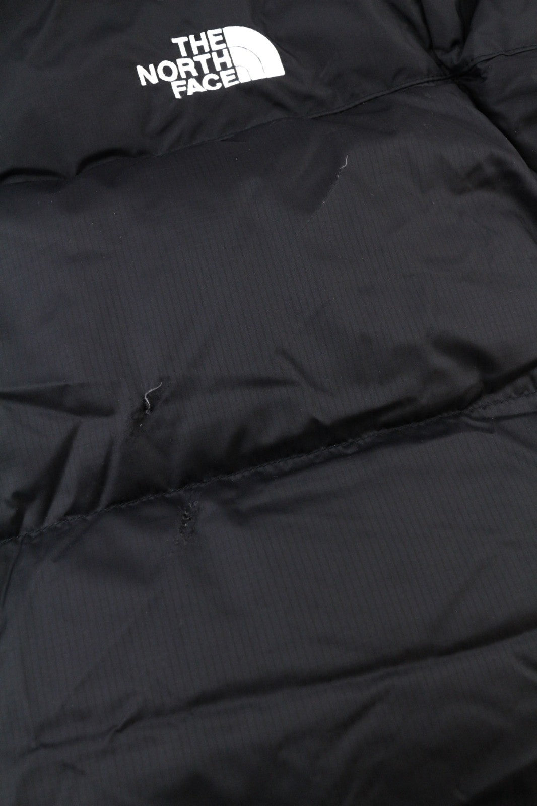 THE NORTH FACE Diablo Down vyriška dygsniuota pūkinė striukė, L dydžio, juoda, 700 fill, RRP 350 