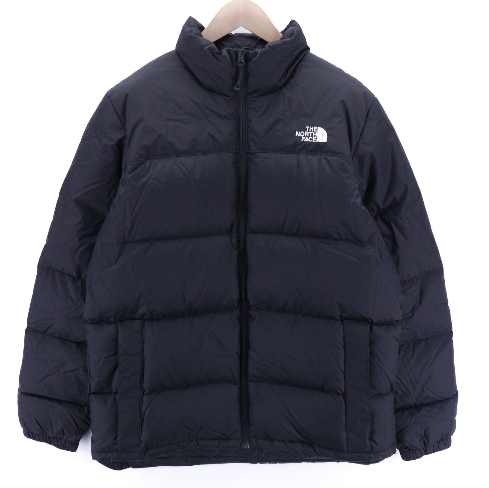 THE NORTH FACE Diablo Down vyriška dygsniuota pūkinė striukė, L dydžio, juoda, 700 fill, RRP 350 