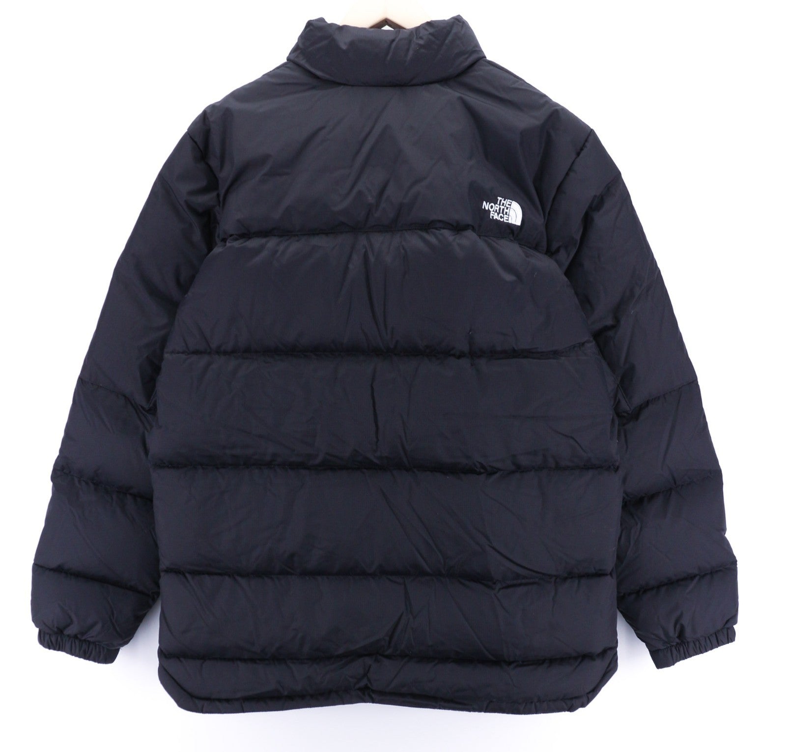 THE NORTH FACE Diablo Down vyriška dygsniuota pūkinė striukė, L dydžio, juoda, 700 fill, RRP 350 