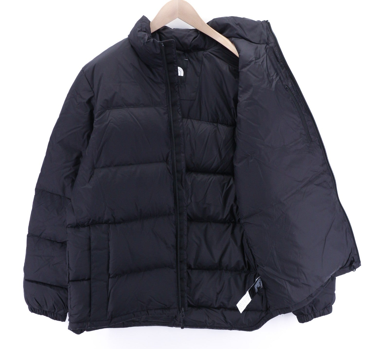 THE NORTH FACE Diablo Down vyriška dygsniuota pūkinė striukė, L dydžio, juoda, 700 fill, RRP 350 