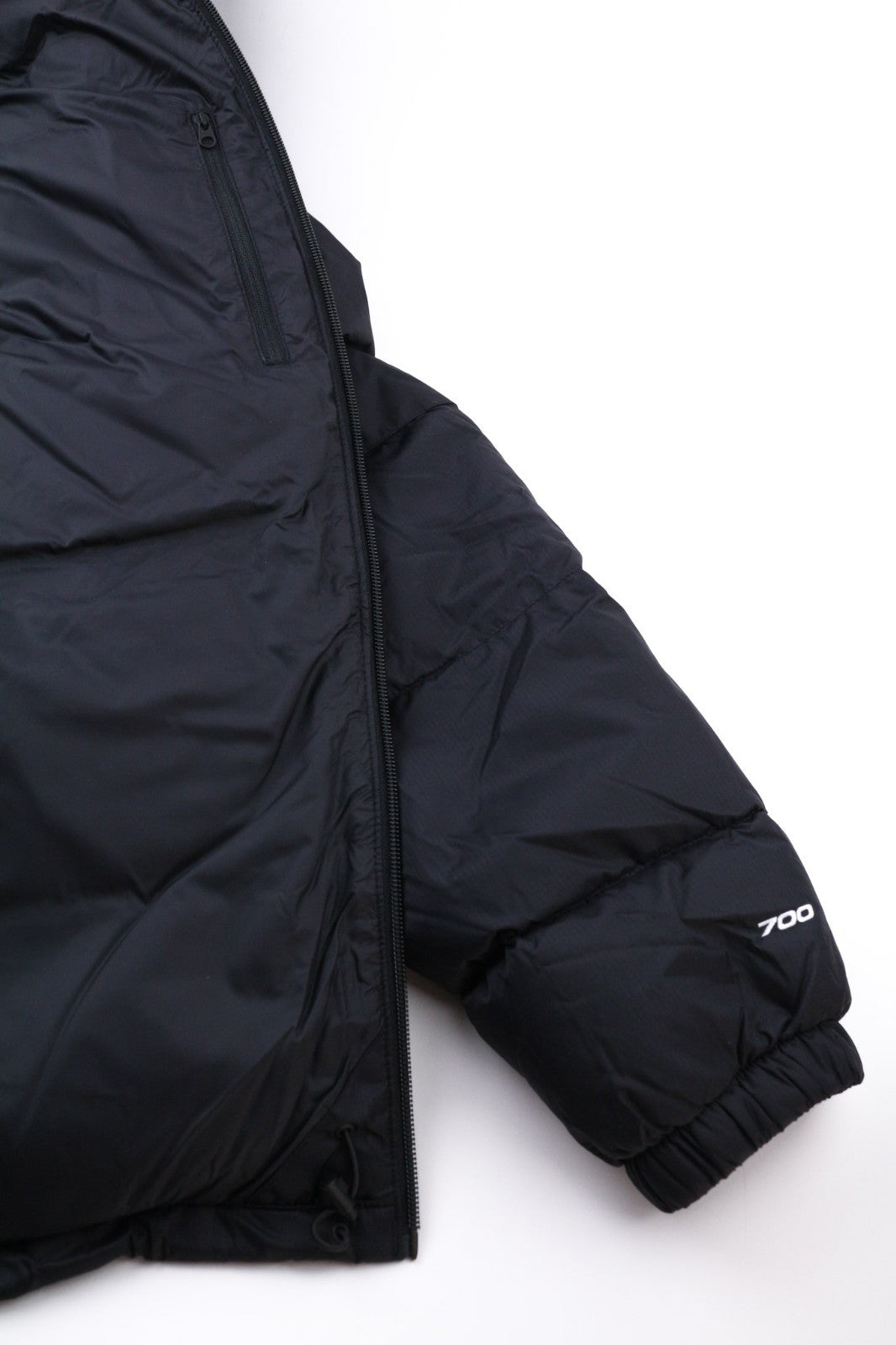 THE NORTH FACE Diablo Down vyriška dygsniuota pūkinė striukė, L dydžio, juoda, 700 fill, RRP 350 
