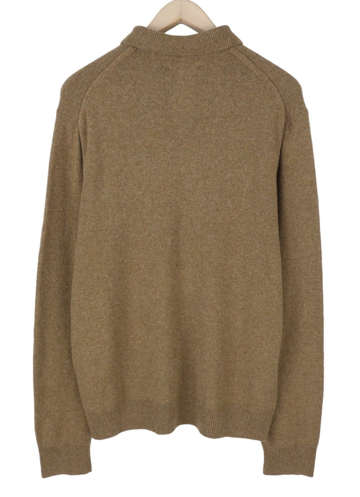 RALPH LAUREN Classics rudas vyriškas megztinis XL dydžio vilnos mišinio polo apykaklės megztinis RRP220