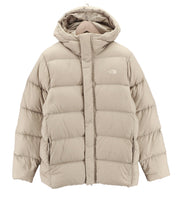 THE NORTH FACE NF0A5GDF Vyriška pūkinė striukė su gobtuvu S dydžio, su 700 fill užpildu, šviesiai ruda, su pamušalu 