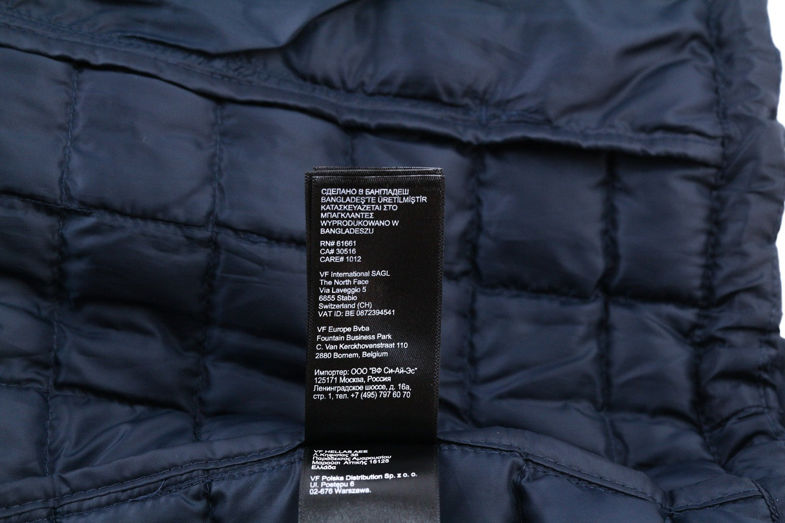 THE NORTH FACE T93Y3N vyriška XL dydžio „Thermoball“ ekologiška izoliuota striukė su mėlyna užtrauktuku, RRP199 