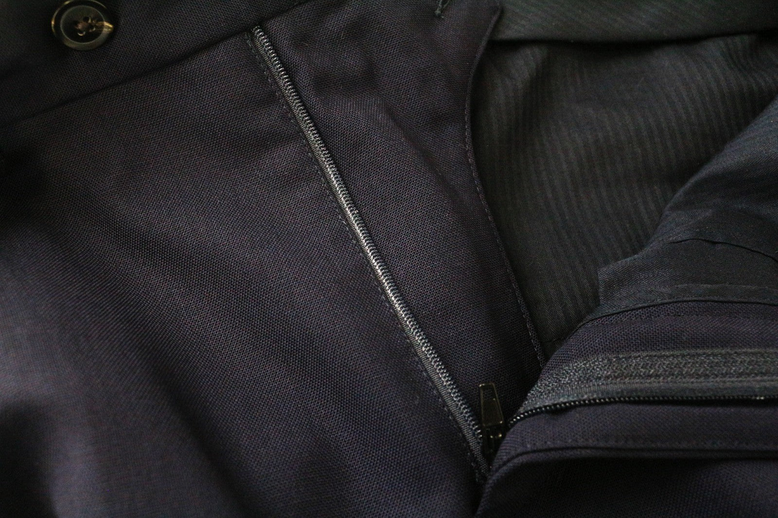 SUITSUPPLY Havana Traveller Men's Suit 36R Blue Wool Slim Classic 2Pc Unlined