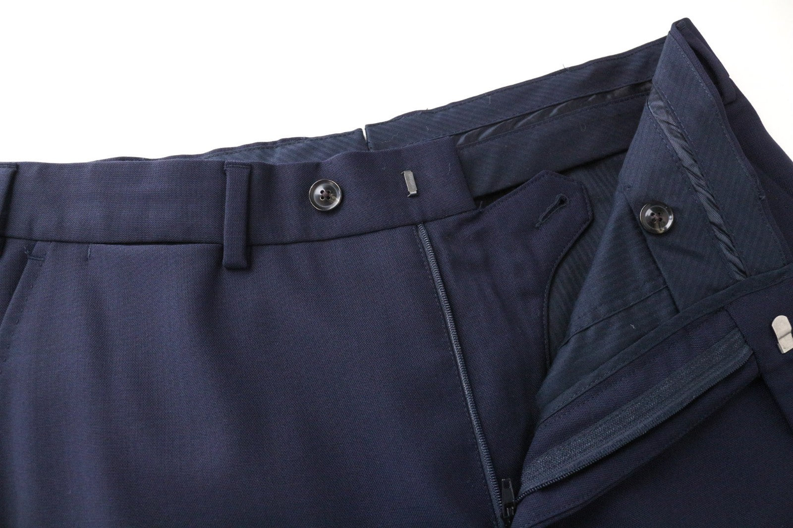 SUITSUPPLY Havana Traveller Men's Suit 36R Blue Wool Slim Classic 2Pc Unlined