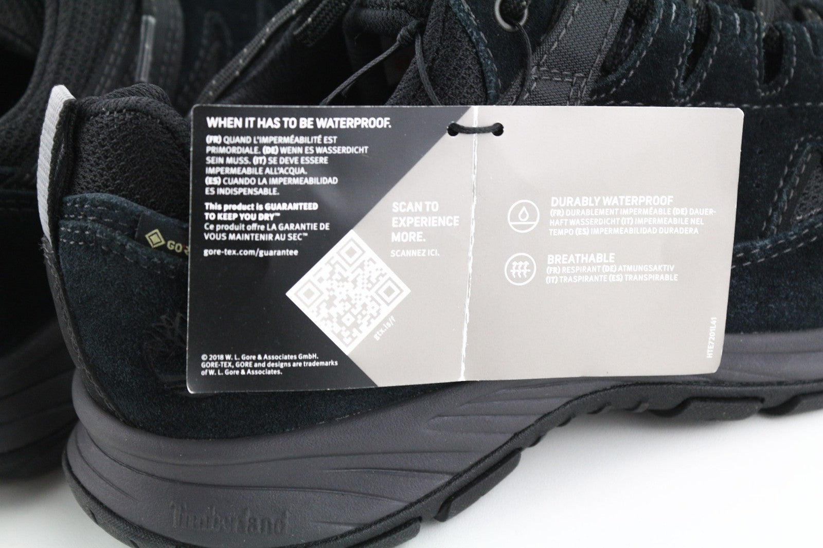 TIMBERLAND vyriški sportbačiai EU41 UK7 juodos odos „Gore-Tex“ apvali nosis „Ortholite“ 